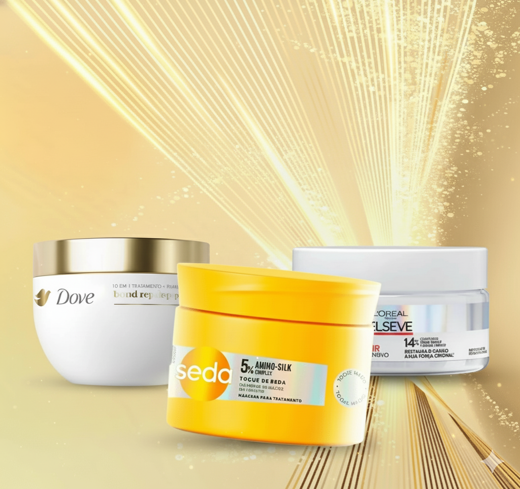 Batalha de máscaras capilares: Dove, Seda ou L’Oréal? Minha análise sincera!