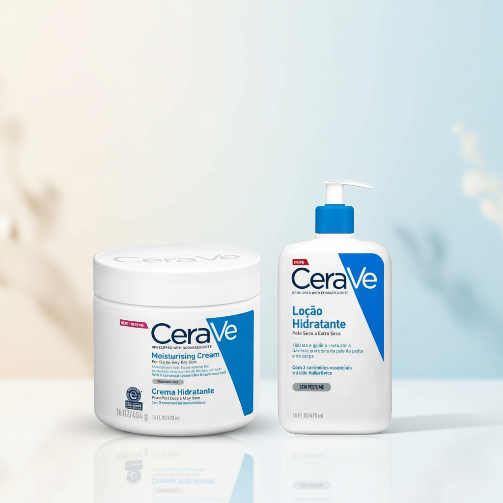 CeraVe Loção vs. CeraVe Creme: qual é a diferença e qual é melhor para sua pele?