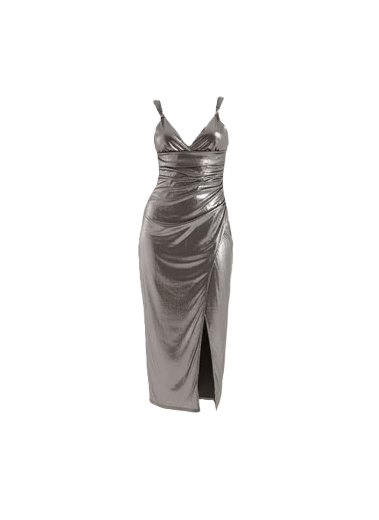 Vestido Midi Metalizado